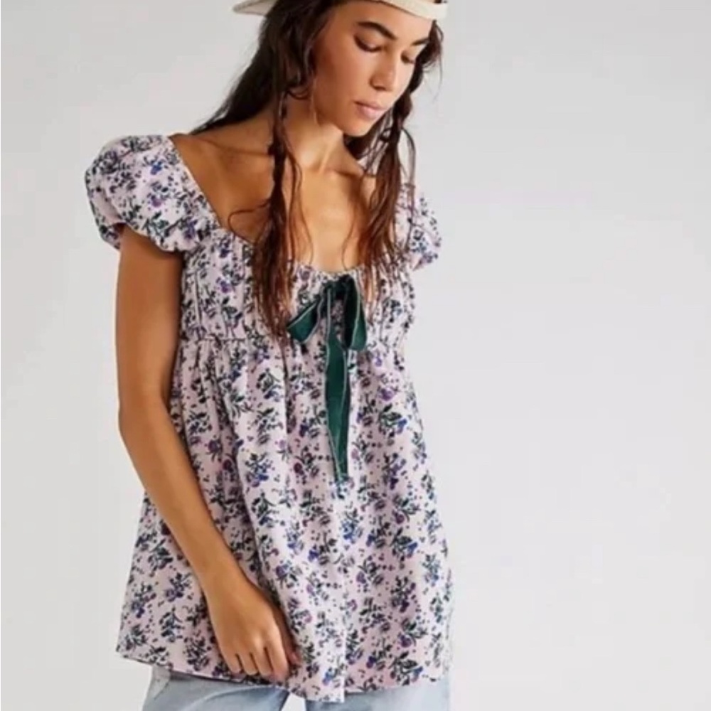 Free People Gaia Corduroy Printed Tunic